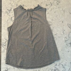 Ann Taylor mock neck sleeveless tank. Size medium, light gray.